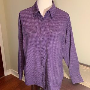 Adorable Apt 9 purple patterned button down